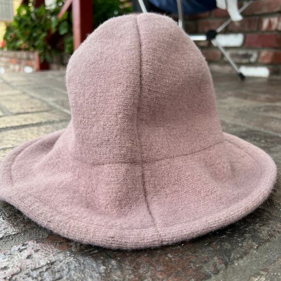Free People Devon Wool Blend Bucket Hat Taupe Brown One Size - Picture 3 of 5